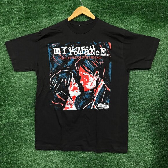 My Chemical Romance Three Cheers for Sweet Revenge Rock Band T-Shirt Large - Picture 1 of 4